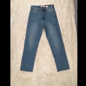 High waisted Straight Leg Jeans